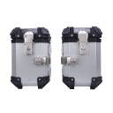 COFFRE LATÉRAL MOTOCYCLETTE UNIVERSEL STOP ALUMINIUM 28L GAUCHE DROIT 6Dphoto 6