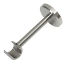 Одинарный U-образный кронштейн Ø16 мм, полированная нержавеющая сталь.