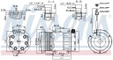 COMPRESSEUR DE CLIMATISATION (R134A) CONVIENT VERS AGCOphoto 12