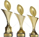 комплект золотых кубков по регби 28-25-24 см + ГРАВИРОВКА