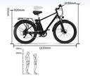 Электрический велосипед ONESPORT OT13, 15 Ач, 100 км, 26 дюймов, MTB, 7 скоростей