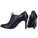Buty szpilki czarne z naturalnej licowanej skóry R Płeć kobieta