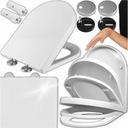 СИДЕНЬЕ ДЛЯ УНИТАЗА МЕДЛЕННО ЗАКРЫВАЮЩЕЕ, ЖЕСТКОЕ, УНИВЕРСАЛЬНОЕ