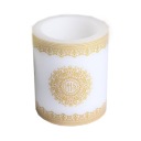 ŚWIECA/LAMPION zapachowa Komunia IHS 12cmx10cm