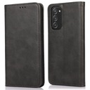 КОЖАНЫЙ МАГНИТНЫЙ ЧЕХОЛ С ФЛИНГОМ + СТЕКЛО для SAMSUNG GALAXY S20 FE