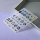 Декор та інструменти для дизайну нігтів Frezarkowo синій Наклейки 3D — фото 8