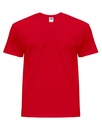 T-SHIRT MĘSKA koszulka bawełniana JHK TSRA-150 czerwona RD r. XS Model T-SHIRT MĘSKI koszulka JHK bez nadruku do nadruku