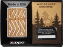 Зажигалка ZIPPO WOODCHUCK HERRINGBONE SWEEP