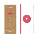 MUUKI трубочка для бутылки 500 мл Mini Lounge Straw + CAP WATERMELON HIGH
