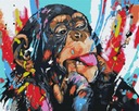Картина по номерам на станке Животные Шимпанзе 40*50 ARTNAPI