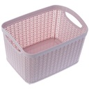 КОРЗИНА ПЛАСТИКОВЫЙ КОНТЕЙНЕР РОЗОВАЯ КОРЗИНА 6,6 Л