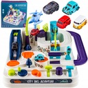 ИНТЕРАКТИВНАЯ ТВОРЧЕСКАЯ АВТОПОЛОСА ПРЕПЯТСТВИЙ 4 МАШИНЫ ПОДАРОЧНЫЙ НАБОР