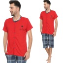 МУЖСКАЯ ПИЖАМА С КОРОТКИМ РУКАВОМ НА МОЛНИИ/ХЛОПОК