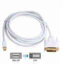 Кабель Mini DisplayPort DP — DVI Thunderbolt длиной 1,8 м