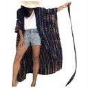 PAREO długa narzutka LETNIA tunika BOHO z paskiem