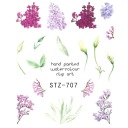 Водные наклейки для ногтей Цветы STZ-707