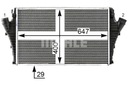 MAHLE INTERCOOLER RADUADOR AIRE DE ADMISIÓN FIAT CROMA OPEL 