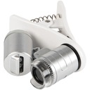 МИНИ-УВЕЛИЧИТЕЛЬНЫЙ МИКРОСКОП ДЛЯ ТЕЛЕФОНА С ЗАЖИМОМ, 60-Х ЗУМ УЛЬТРАФИОЛЕТОВЫЙ