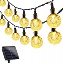 САДОВЫЕ ЛАМПЫ 10м 100 шариков LED GIRLANDA солнечные СОЛНЕЧНЫЕ ТЕПЛЫЕ цвета