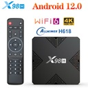 X98H H618 Android 12 TV, pudełko dekoder Odtwarzacz sieciowy WIFI6 16G/32G