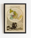 Планисфера плоской Земли 1715 г. -Луи Ренар