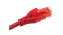 Kabel krosowy patchcord U/UTP kat.6 czerwony 0,5m DK-1612-005/R