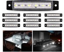 ЛАМПЫ ГАБАРИТНЫЕ ФОНАРИ СВЕТОДИОДНЫЕ ГАБАРИТНЫЕ ЗНАКИ НАБОР ИЗ 10 ШТ. 6LED