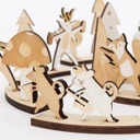 Meri Meri: Adventný kalendár kufra Lesný orchester Obsah kalendára hračky