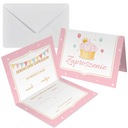 ПРИГЛАШЕНИЕ НА ДЕНЬ РОЖДЕНИЯ РОЗОВАЯ ЧАШКА Z2