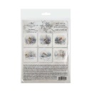 Набор рисовой бумаги RSM150 Зимняя птица Рудзик 6шт 14,8 x 14,80