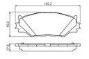 ZAPATAS DE FRENAPARA BOSCH PARA LEXUS IS C 250 