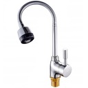 СТОЯЩИЙ смеситель для умывальника ГИБКИЙ ИЗЛИК ГИБКИЙ 2 РЕЖИМА ХРОМИРОВАННЫЙ КРАН