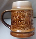 Kufel Czechoslovakia PRAHA Sygnowany Materiał ceramika