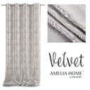 AmeliaHome Zasłona VELVET LIŚCIE beżowa 140x245 Szerokość produktu 140 cm