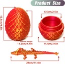 3D vytlačené dračie vajcia, hračkárske draky Hmotnosť (s balením) 0.258 kg