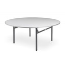 Банкетный стол ДОРА-Р, диаметр 180 см, Белая Аляска