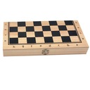 Складная деревянная шахматная доска ручной работы из 3 частей игры, 39x39 см