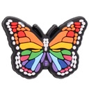 БЕЙДЖ ДЛЯ ОБУВИ CROCS ОРНАМЕНТ БАБОЧКА РАДУГА РАДУГА