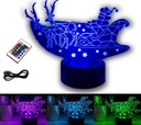 РОЖДЕСТВЕНСКОЕ УКРАШЕНИЕ САНТА 3D LED RGB ЦВЕТА ПУЛЬТ ДУ