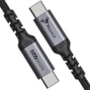Кабель REAGLE USB-C 3.2 Thunderbolt 4K 60 Гц QC 5A PD 100 Вт USB C 10 Гбит/с 2 м