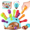 ИГРА НАВЫКОВ ОБРАЗОВАТЕЛЬНАЯ СОРТИРОВКА ЕЖ МОНТЕССОРИ ЦВЕТНАЯ ПАЗЛ-ЕДИЦА