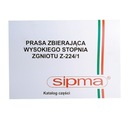 KATALOG; PRASA KOSTKUJACA SIPMA Z-224/1; PRODUCTO K 