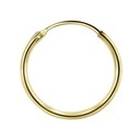 Серьга - Золотой круг 0.6/16
