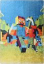 Ковер противоскользящий MINE-CRAFT GRA 80X150 ROBOT
