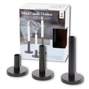 НАБОР МЕТАЛЛИЧЕСКИХ ПОДСВЕЧНИКОВ LOFT, 3 ЧЕРНЫХ ПРЕДМЕТА