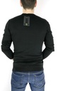 BIKKEMBERGS pánsky sveter čierny nápis SWBB03 L Druh prevlečené cez hlavu
