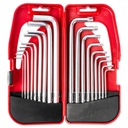 Ключи шестигранные - Torx PROFI, набор из 18 элементов.