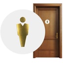 Столовая туалетная туалет мужская пиктограмма маркировка для гравировки двери белый 14 см.