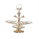 Золотая подставка для торта на 4 противня SQ08