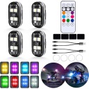 4 ШТУКИ ФАРИ BLYSKOWE LED (СВІТЛОДІОД) BEZPRZEWODOWE, 8 KOLOROW, PILOT, USB-C, IP65  фото 11
